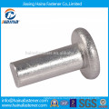 DIN aluminium steel flat head solid rivets
